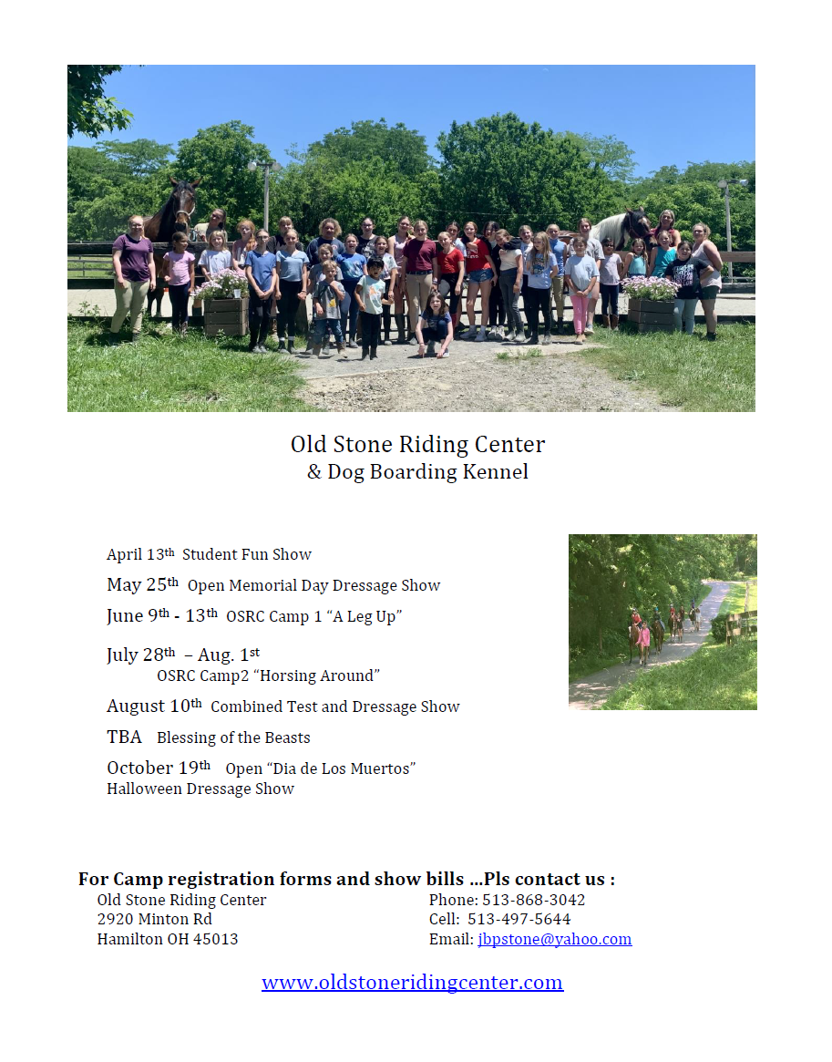 Oldstone Riding Center 2024 Flyer